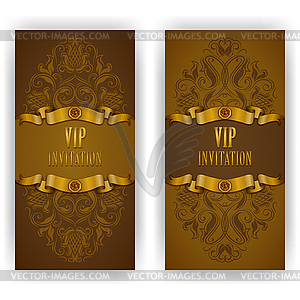 Elegant template for vip luxury invitation - vector image