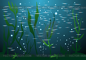 Underwater landscape - vector clipart