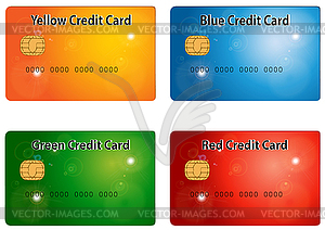 Credit cards - vector EPS clipart