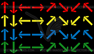 Set of arrows - royalty-free vector image