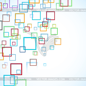 Abstract background with squares - vector image