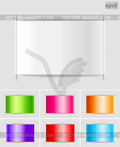 Set of blank labels - vector clipart