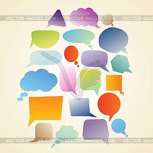 Set of speech bubbles - vector clipart