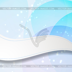 Wavy abstract background - vector image