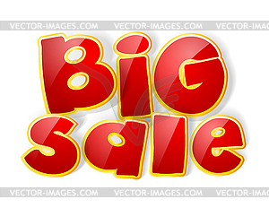 Big sale sign - vector clipart / vector image