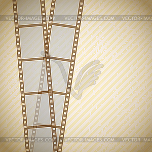 Ретро фон киноленты - изображение в векторе / векторный клипарт