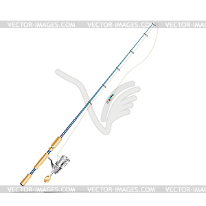 Fishing rod - vector clip art