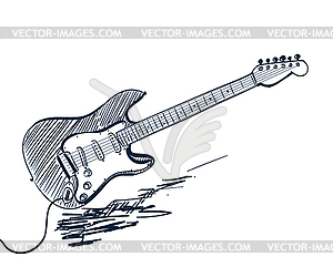 Electric guitar - vector clipart