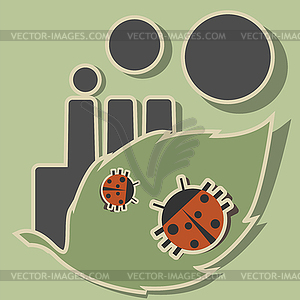 Ecology icon - vector image