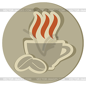 Coffee icon - vector image