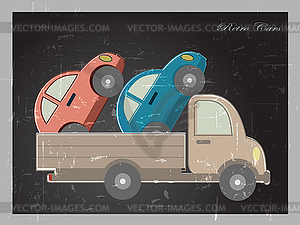 Old cars - vector clipart