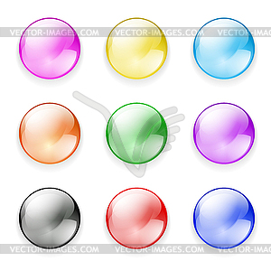 Set of buttons - vector clipart