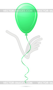 Green balloon - vector EPS clipart