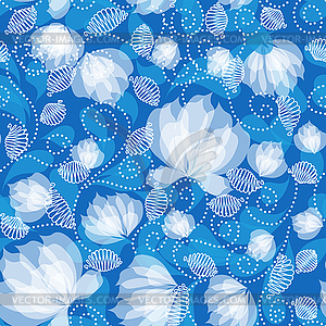Seamless floral pattern - vector EPS clipart