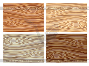 Set of wooden textures - vector clipart