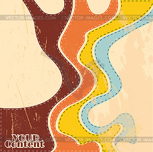 Retro abstract strips background - vector clipart / vector image