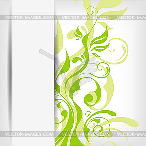 Abstract floral background with place for your text - vector clip art