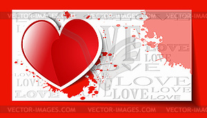 Сердце бумаги Валентина фон картой день - цветной векторный клипарт