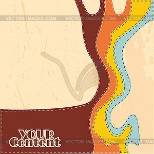 Vectror retro abstract strips background - vector clipart / vector image