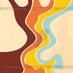 Vectror retro abstract strips background - vector image