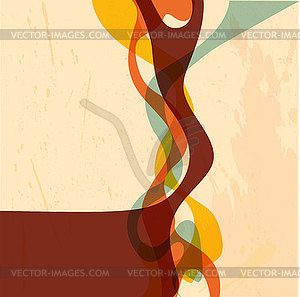 Vectror retro abstract strips background - vector clip art