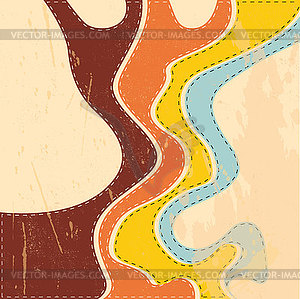 Vectror retro abstract strips background - vector image