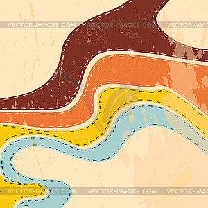 Vectror retro abstract strips background - vector image