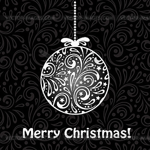 Christmas Greeting Card - vector image