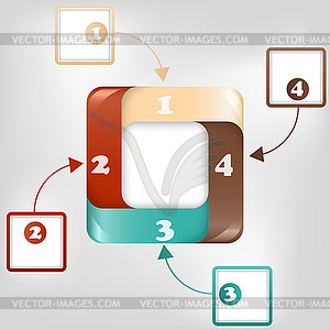 Шаблон инфографики - векторная графика