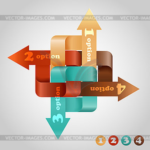 Complecated infographic scheme - vector clipart