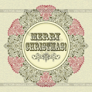 Christmas Greeting Card - vector clipart