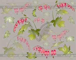 Seamless background of flowers ornament, fashionabl - vector clip art