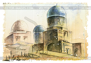 Muslim architecture - vector clipart