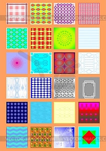 Types of handkerchiefs  - vector image