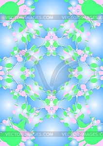 Abstraction, a spring bouquet  - vector clipart