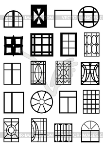 Window frames  - vector clip art