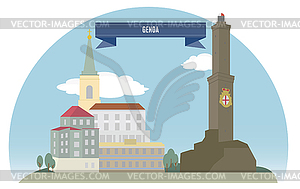 Genoa - vector image