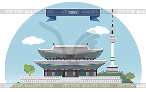 Seoul - vector image