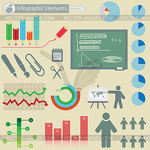 Инфографика элементов - изображение векторного клипарта