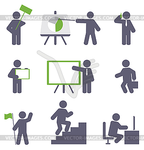 Business icon set - vector clipart / vector image