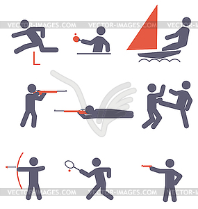 Sport icons - vector clip art