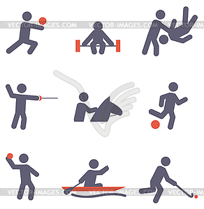 Sport icons - vector clipart