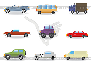 Cars. set - vector clipart