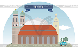 Munich, Germany - vector clip art