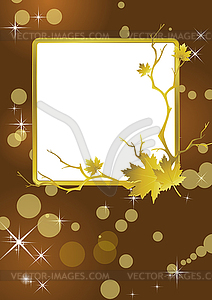 Golden frame background - vector clipart