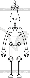 Funny robot - vector image