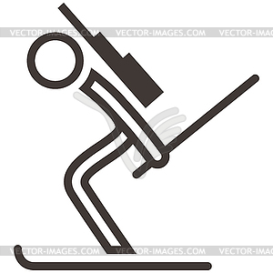 Biathlon icon - vector image