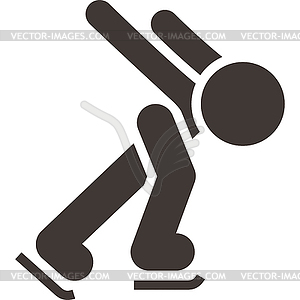 Skate icon - vector image