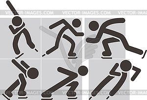 Skate icon - vector clipart