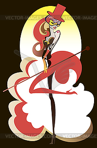 Circus performer - vector clipart